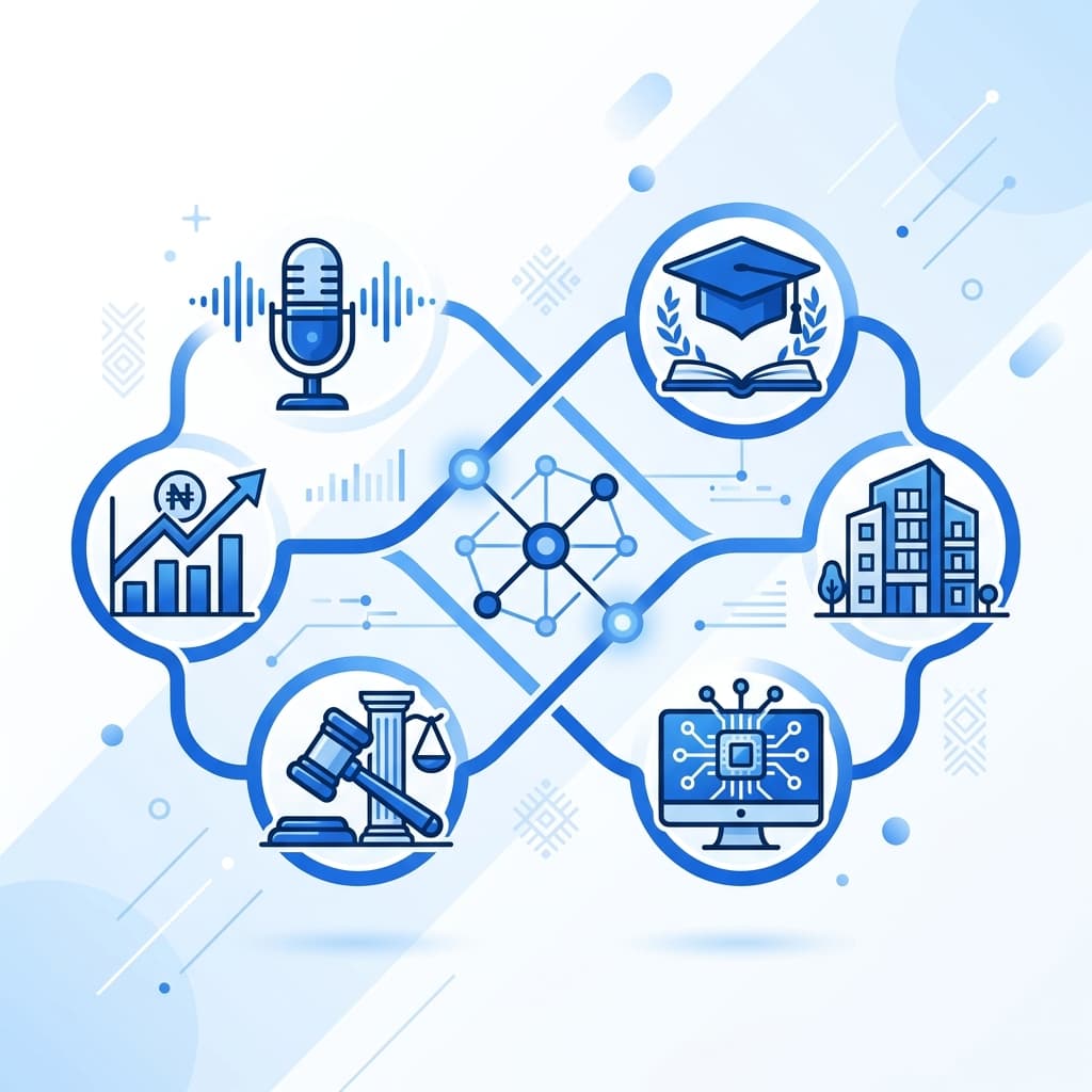JOBA Multiventures ecosystem illustration showing interconnected industries